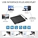 External DVD Drive USB 3.0 Type-C USB C Portable DVD Player for Laptop Disk Duplicator CD DVD +/-RW CD ROM Burner Writer CD/DVD Burner Reader Disk Drive for Laptop Desktop Windows Linux MacBook