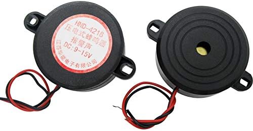 mxuteuk 2pcs DC 3-24V Wired Electronic Buzzer Alarm Sounder Speaker Beep Tone HF-4218-W
