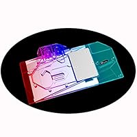 Bykski GPU Waterblock - for MSI RTX 3080 RTX 3090 Gaming X Trio SUPRIM X OC, GPU Water Liquid Cooler with Metal Backplate (5V 3-Pin ARGB RBW Aura Effect LED Lights)