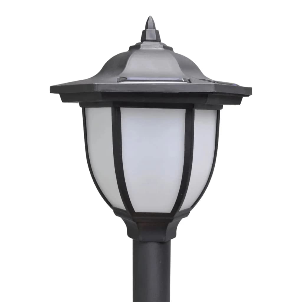 vidaXL 4X Lampioncini Solari da Esterni con Catena di Recinzione e Paletti Giardino Faretti Lampade Decorazione Luci Notturne Ecologiche Bianche