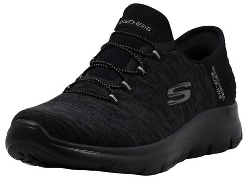 Skechers fB[X Summits Dazzling Haze nYt[ XbvCXs[J[, ubN/ubN, 7.5 X-Wide