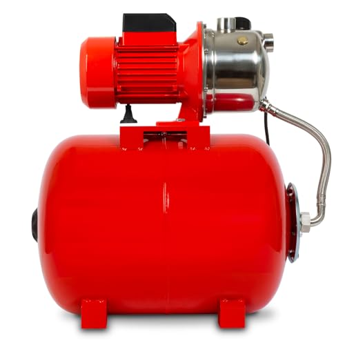 Eberth Autoclave Per Acqua Per Casa 3600L/H, 5Bar, 750W, Pressostato Per Funzionamento Automatico, Serbatoio In Acciaio Verniciato Da 50L, Altezza Di Aspirazione 9M, Altezza Di Mandata 40M - 2