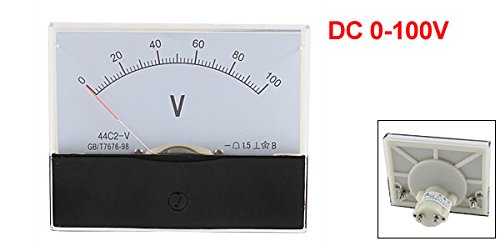 uxcell DC 0-100V Analog Panel Voltmeter Voltage Meter Measure Gauge Class 1.5