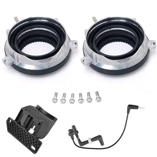 HESUNHE 4WD Auto Locking Hub Axle Actuator with Vacuum Solenoid Replacement for 2004-2015 Ford F150 /2003-2015 Ford Expedition 2003-2015 Lincoln Navigator Replace # SW9320 7L1Z-3C247-A