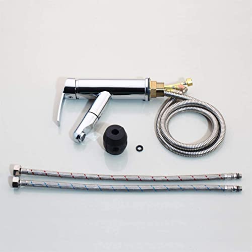 Robinet de salle de bains extractible avec mitigeur d'eau chaude