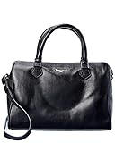 Zadig & Voltaire Sunny Wings Medium Leather Tote, Black