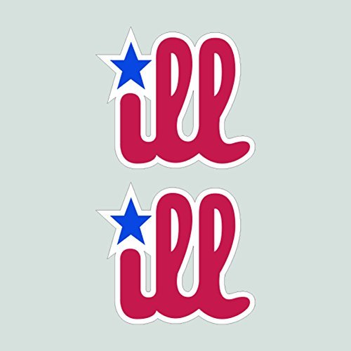 Magnet Two Pack Philly Ill Magnetic Vinyl Vinyl JDM Euro OEM+ Car Magnet Bumper Sticker