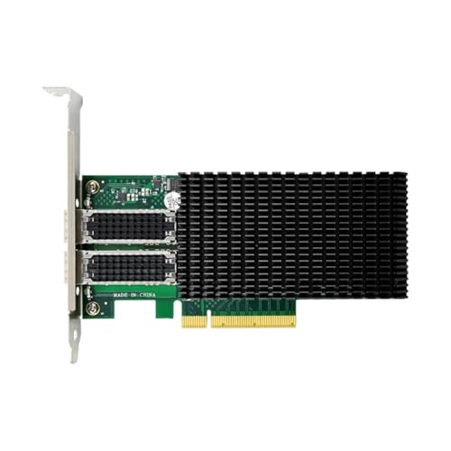 Tarjeta adaptadora de red de doble puerto 10G con conexión PCIe de fibra óptica SFP28