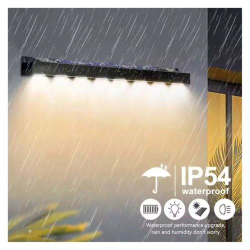 Iluminación de ambiente solar exterior con lámpara impermeable de 4 LED para patio 5
