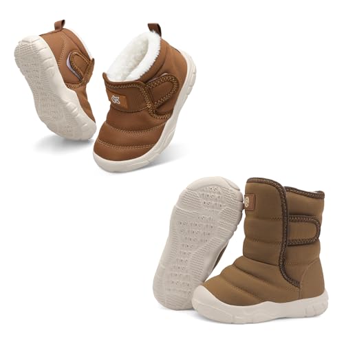 QFH Toddler Boys Girls Winter Warm Shoes Size 9