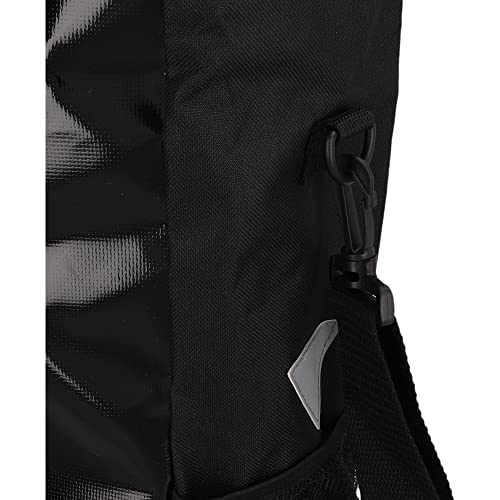 FISCHER Fahrrad Gepäckträgertasche Kurier, Fahrradtasche, Umhängetasche, Reflektor, 18 Liter, wasserabweisend, schwarz