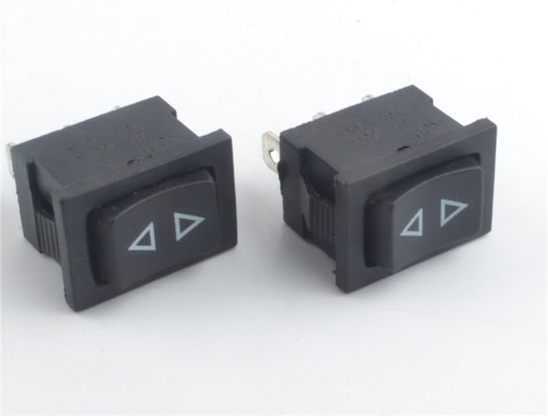 1pc momentary Rocker Switch 3 Flat pins,Both Sides Spring to Middle After Released