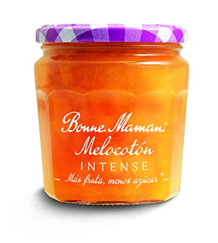 Bonne Maman Intense Confitura Melocotón, 30% Menos Azúcar, 335g