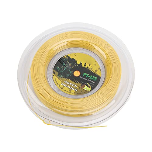Polyester Tennis St Reel 200m 1.25mm for Ing G Sports Racket Tennis Racquet St Sports Accessory (Yellow)