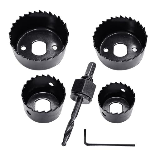 Kit de scies cloches et outils de forage en acier au carbone