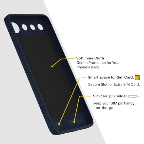 Image of Pikkme Back Cover for Realme 16 5G Soft Matte Silicone Mag-Safe Design (Mag-Safe Not Support) Camera Protection | Slim Fit Bumper Cover (Blue)