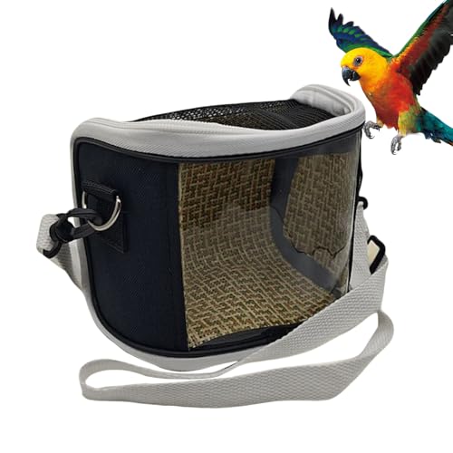 Porta Pájaros, Malla Transpirable, 16x9x13cm, De Viaje Agapornis, Estuche De Transporte para Cacatúas, Portador Portátil, para Visitas Al Veterinario, Viajes Cortos, Paseos Diarios
