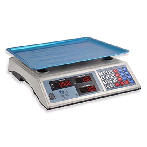 MYUYEE Balanza Electrónica De Cocina con Cálculo Digital De Precios, Báscula Comercial para Pesar Alimentos, Carne Y Productos Agrícolas, Balanza Doméstica con Placas