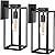 Large Size Outdoor Wall Lights,16 Inch Wall Lantern, Waterproof Exterior Wall Sconce, Anti-Rust Wall Mounted Lighting with Glass Shade, Matte Black Lamp with E26 Socket for Porch, Front Door , 2 pack