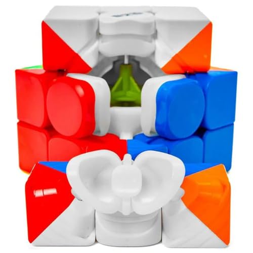 Image of HAWKISTER Qiyi Warrior M PRO 3X3 Magnetic Speed Cube - Smooth Turning, Compact & Stable, 6+ Years