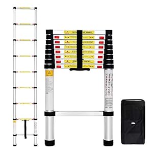 Todeco 2,6m Aluminium Teleskopleiter mit Tragetasche