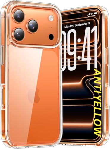Image of DIZORO Crystal Clear Compatible with iPhone 17 Pro Max Case with Anti-Yellow Anti-Scratch Shockproof Transparent Cover