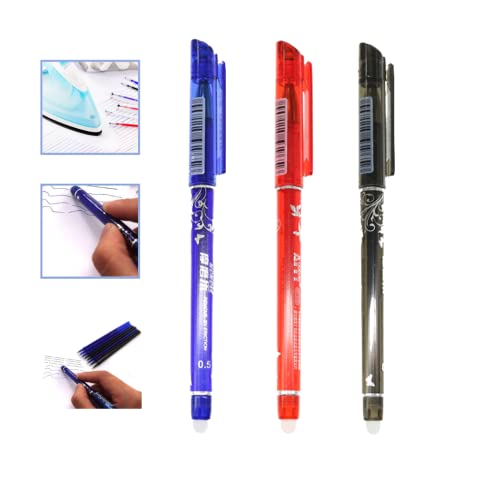 Caneta que escreve e Apaga com Borracha e Ferro de Passar Fantasminha Kit ( 1 caneta azul+ 10 refil,