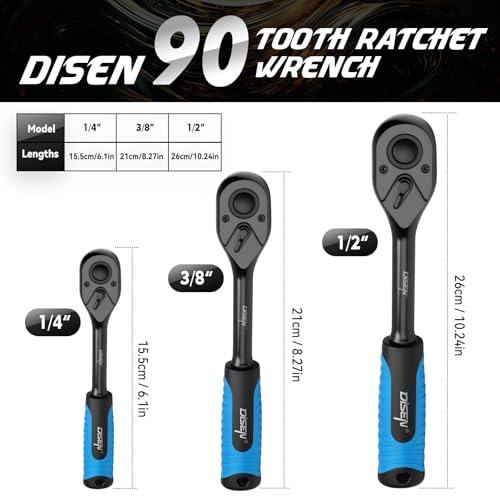 DISEN 3PCS Black Ratchet Set
