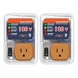 [ETL Listed] BXST Surge Protector Outlet for Home Appliances, Refrigerator Surge Protector with Adjustable Voltage Regulator, Power Surge Protection for TV, Computer, Freezer, 120V 1800W, 2 Pack