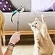 YIDM Katzenspielzeug Feder Katzenangel Ersatzfedern: 8 Stück Interaktives Katzenspielzeug Feder mit Glocke, Katzenangel Ersatzfedern, Katze Spielzeug Interaktives Feder Intelligenz Spielzeug