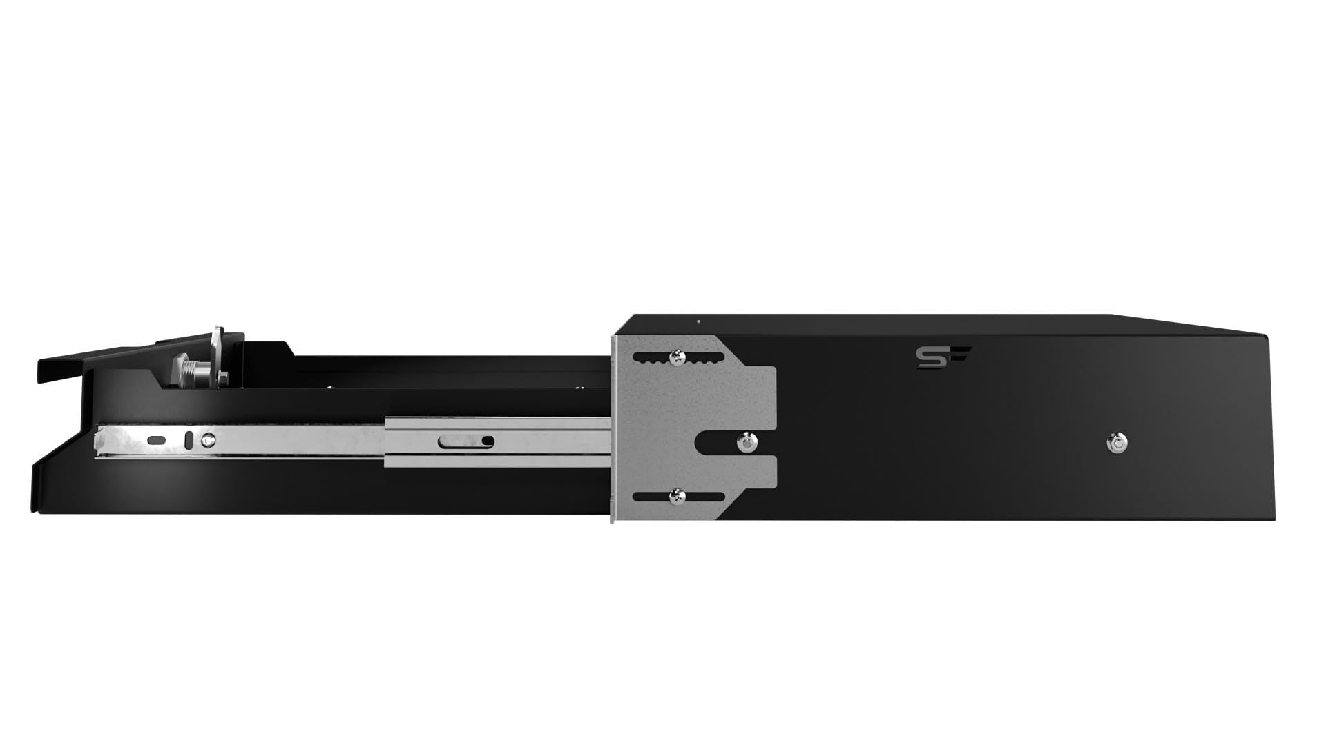 Ripiano 19 pollici 2U - Cassetto per Rack Server 19" in Acciaio per Armadio di Rete e Rack di Cablaggio - Capacità di Carico 25 kg - 320 mm Profondità - Accessori Rack
