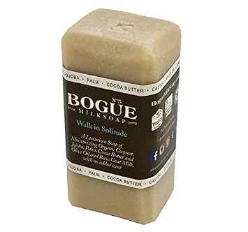 Handmade luxury goat milk soap- Unscented with organic coconut, jojoba & cocoa butter - N.5 Walk in Solitude Blend unique mix of 12 organic plant based oils