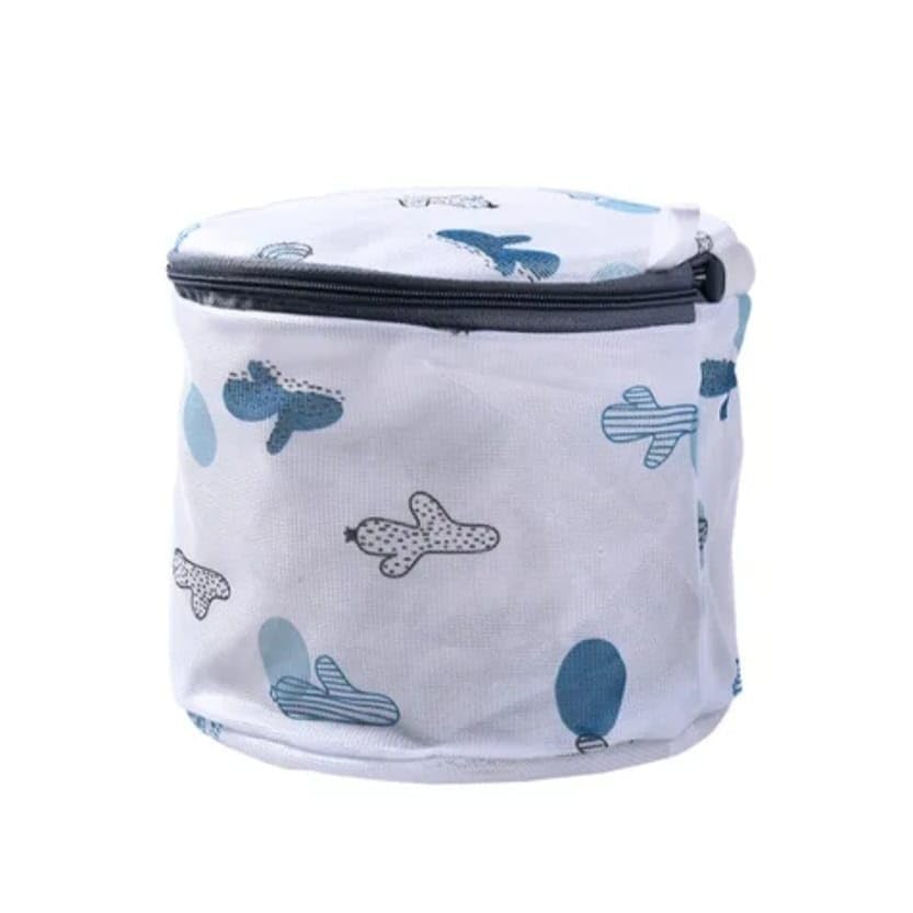 Image of HomeCloud Mesh Laundry Bags | Safeguarding Delicate Fabrics in Your Washing Machine | Set of 5 with Zip Lock for Delicate Clothes, Stockings, Underwear, Bras & Lingerie (Blue)