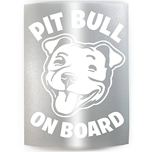 PIT BULL ON BOARD Dog - PICK COLOR & SIZE