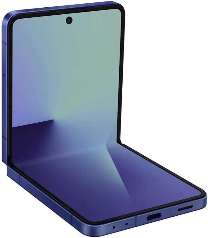 Samsung Galaxy Z Flip7 Cell Phone, 512GB AI Smartphone, Android, Long Battery Life, 2025, US Version, Blue Shadow, T-Mobile (Renewed)