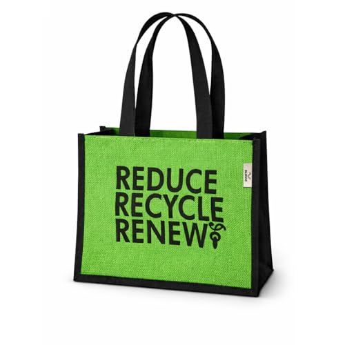 Image of SLOVIC Lunch Bag for Office for Men & Women | Tiffin Bag | Lunch Bags for Woman with Quality Zipper | Eco-Friendly Jute Bags for Women (34 x 30 CM)