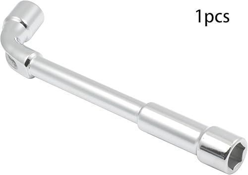 Miniatura 4 de Bettomshin 1 llave hexagonal en forma de L de 0.394 in0.39 pulgadas, llaves métricas de acero al cromo vanadio, espejo cromado, herramienta de