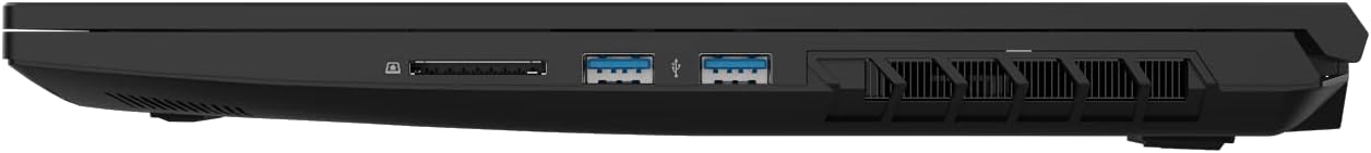 Зүүн тал view of the MONSTER Tulpar T5 V20.2.1 laptop showing USB ports, card reader, and ventilation.