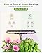 URUQ Hydroponics Growing System Garden: 8 Pods Indoor Herb Garden with Grow Light Plants Germination Kit Quiet Automatic Hydroponic Height Adjustable - Gardening Gifts for Women Kitchen
