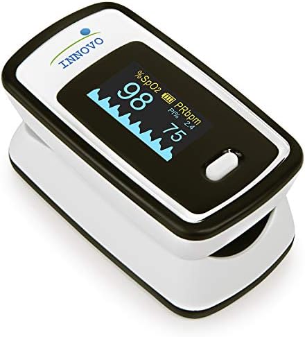 Deluxe iP900AP Fingertip Pulse Oximeter Blood Oxygen Saturation Monitor with Alarm, Plethysmograph and Perfusion Index