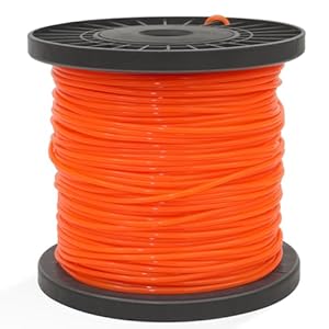 Zeqeey Heavy Duty Grasmaaierlijn, 2,4 mm x 100 m ronde maaierlijn draad snoertouw nylon lijn voor tuinonkruidverdelger maaier en elektrische trimapparaten, 0,095" - 99,98 m