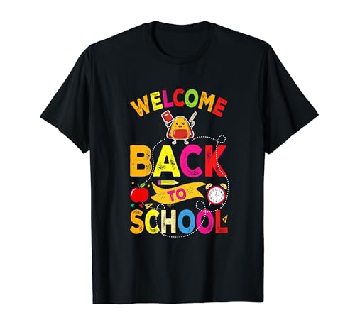Preschool Back to School Vibes Welcome Back to School Camiseta