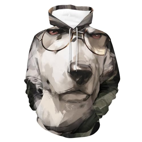 Sweatshirt Husky thermique en coton pour homme hoodie manches longues avec capuche ajustable
