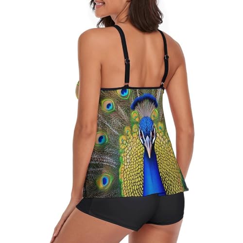Two Piece Swimsuit for All Women, Backless V Neck Swimwear Monokini Beachwear3