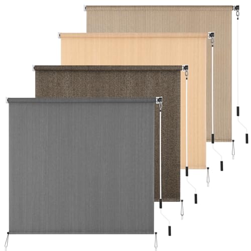 HIDODO Outdoor Roller Shade 10' W x 8' L Cordless