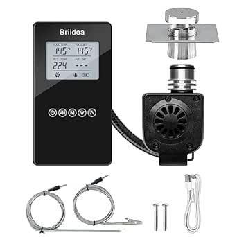 Briidea BBQ Temperature Controller with Dual Probe for Smoker and Grill