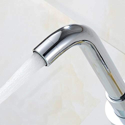 Grifo de lavabo empotrado antihuellas mezclador de latón mate 4