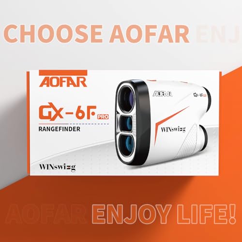 image for AOFAR GX-6F PRO Golf Rangefinder with Slope and Angle, Flag Lock with 