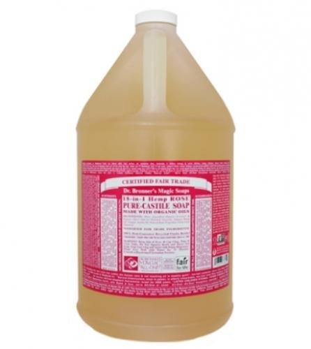 DR BRONNER SOAP LIQ CSTLE ROSE, 128 OZ, PK- 1
