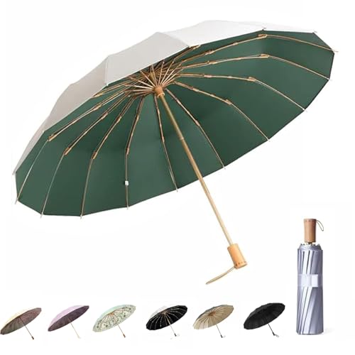 MENHLAGDI 16-Rib Compact Travel Umbrella
